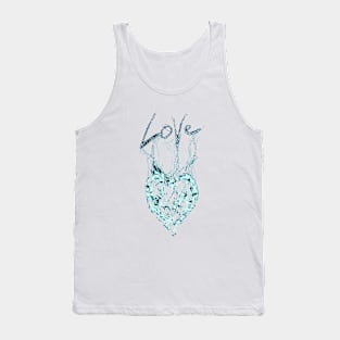 Water heart Tank Top